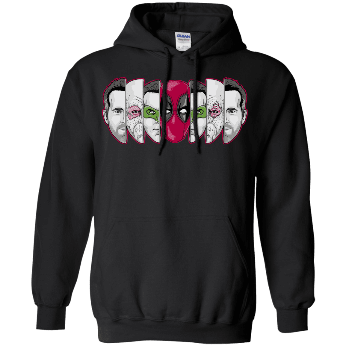 Sweatshirts Black / S Mercenary Faces Pullover Hoodie