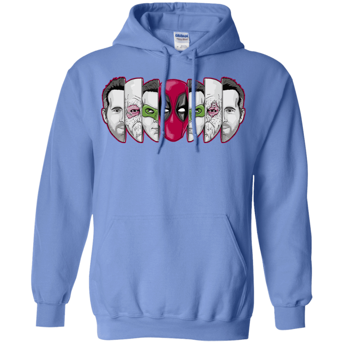 Sweatshirts Carolina Blue / S Mercenary Faces Pullover Hoodie