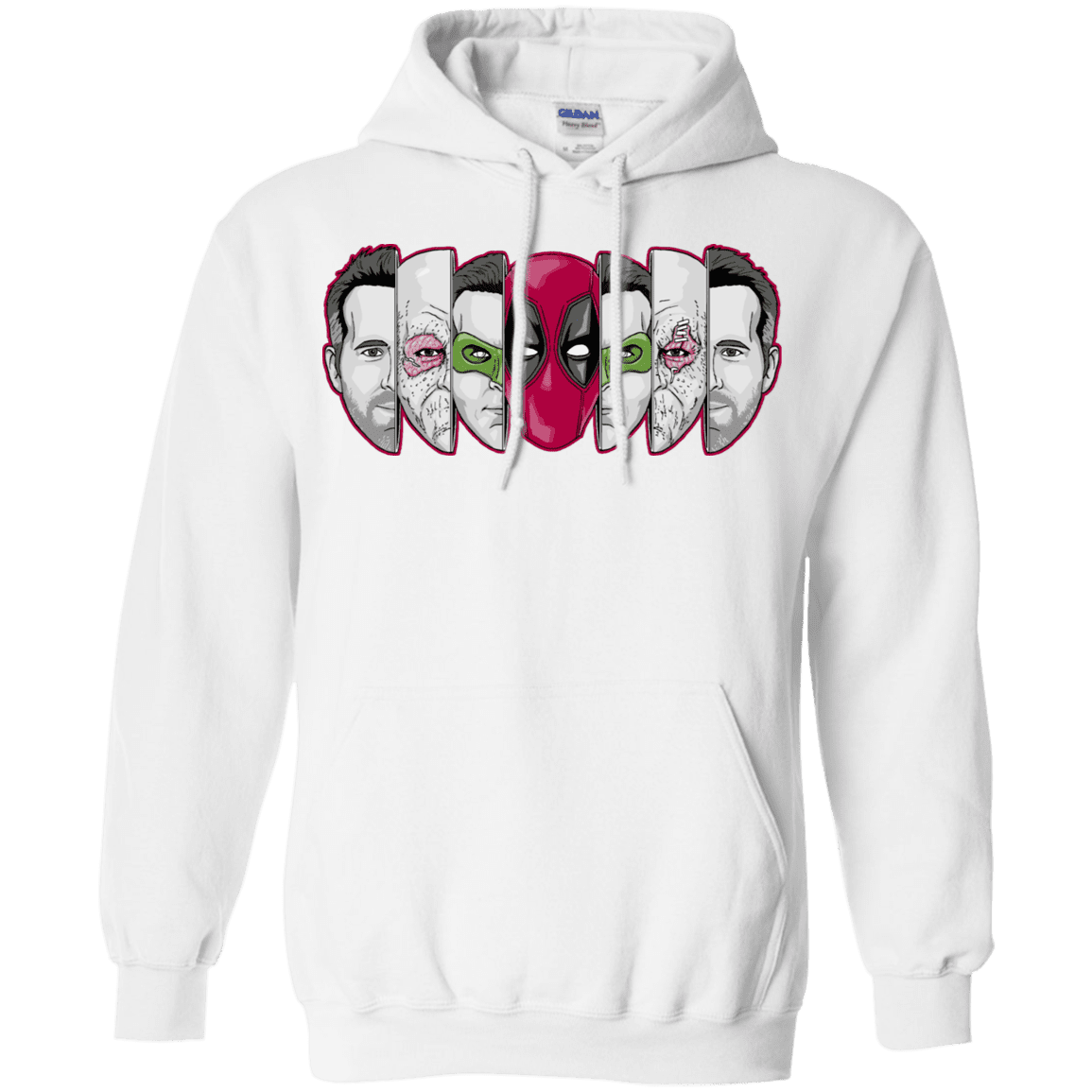 Sweatshirts White / S Mercenary Faces Pullover Hoodie