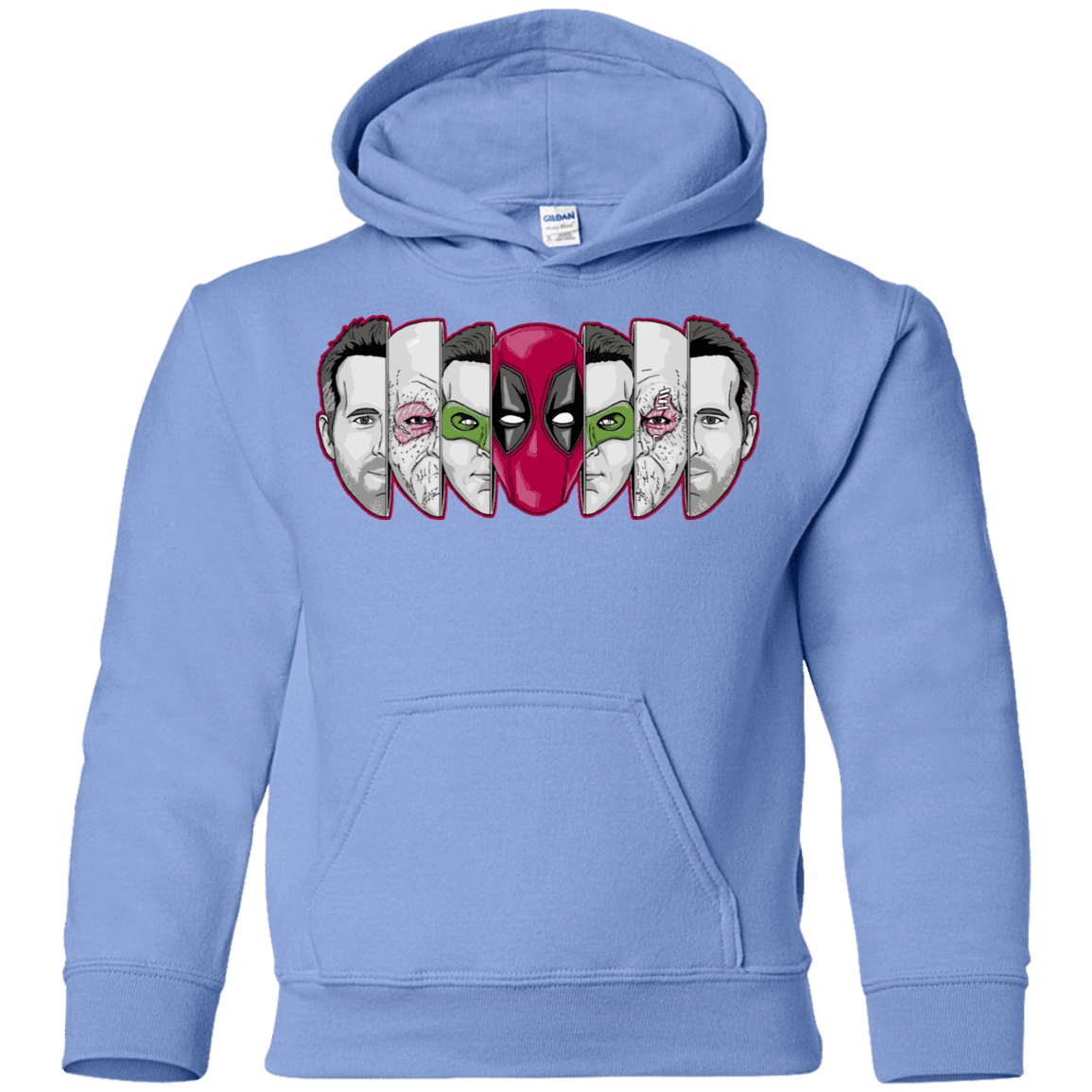 Sweatshirts Carolina Blue / YS Mercenary Faces Youth Hoodie