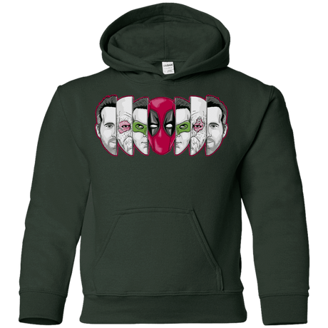 Sweatshirts Forest Green / YS Mercenary Faces Youth Hoodie