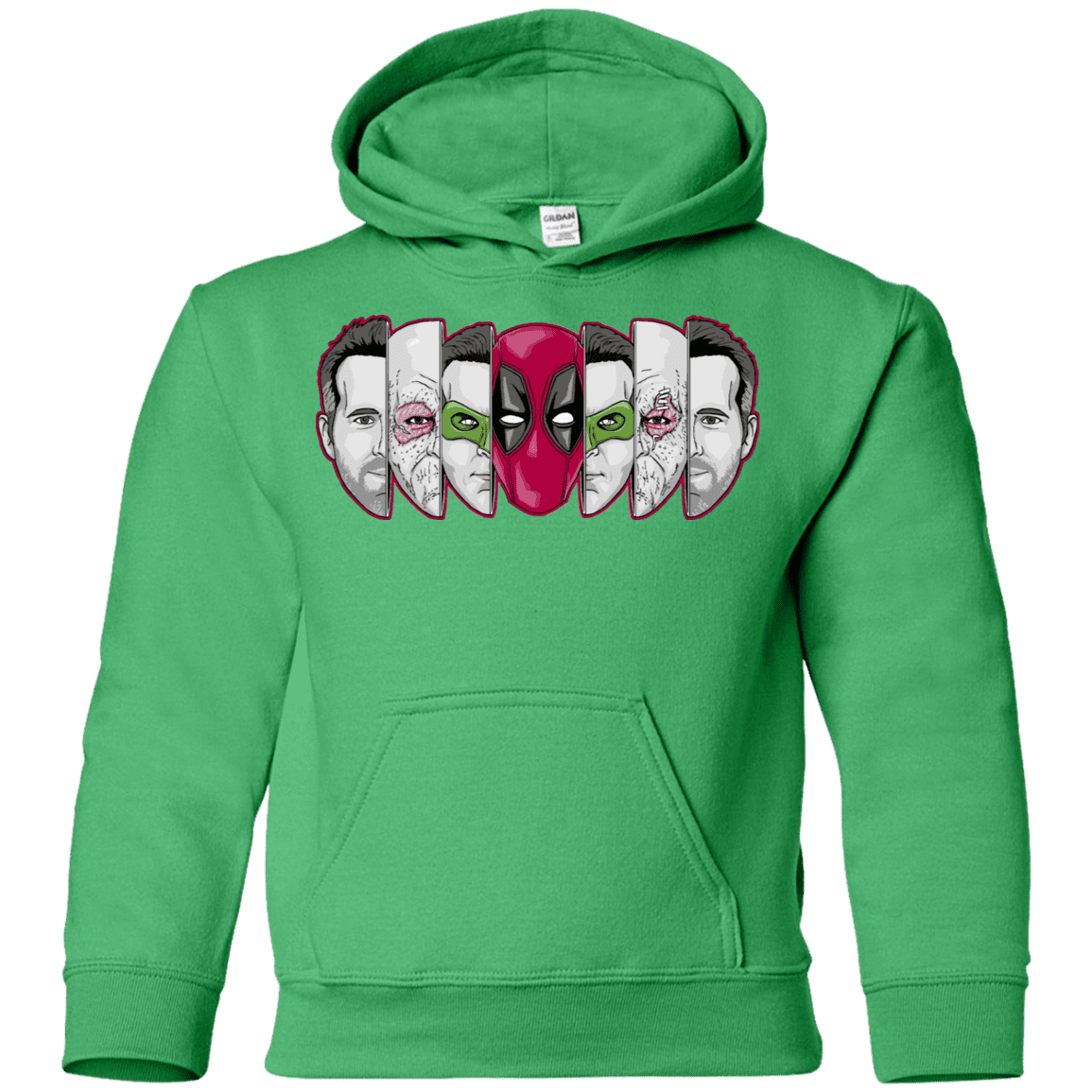 Sweatshirts Irish Green / YS Mercenary Faces Youth Hoodie