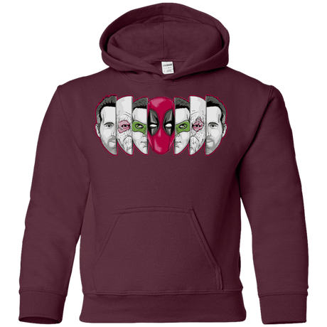 Sweatshirts Maroon / YS Mercenary Faces Youth Hoodie