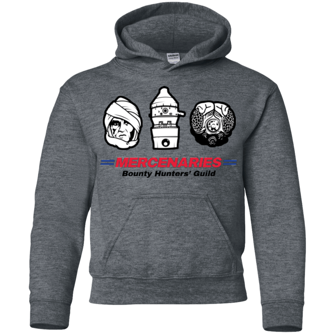 Sweatshirts Dark Heather / YS Mercs 2 Youth Hoodie