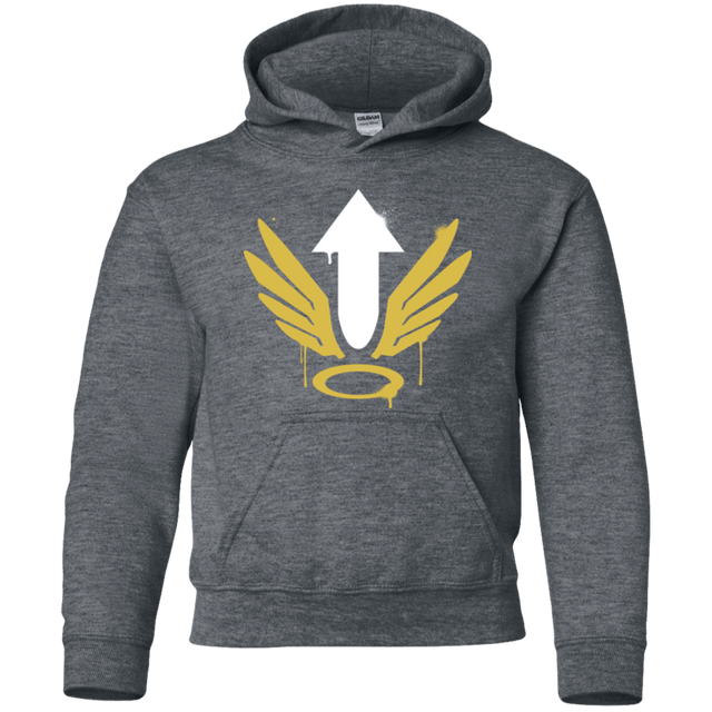 Sweatshirts Dark Heather / YS Mercy Arrow Youth Hoodie