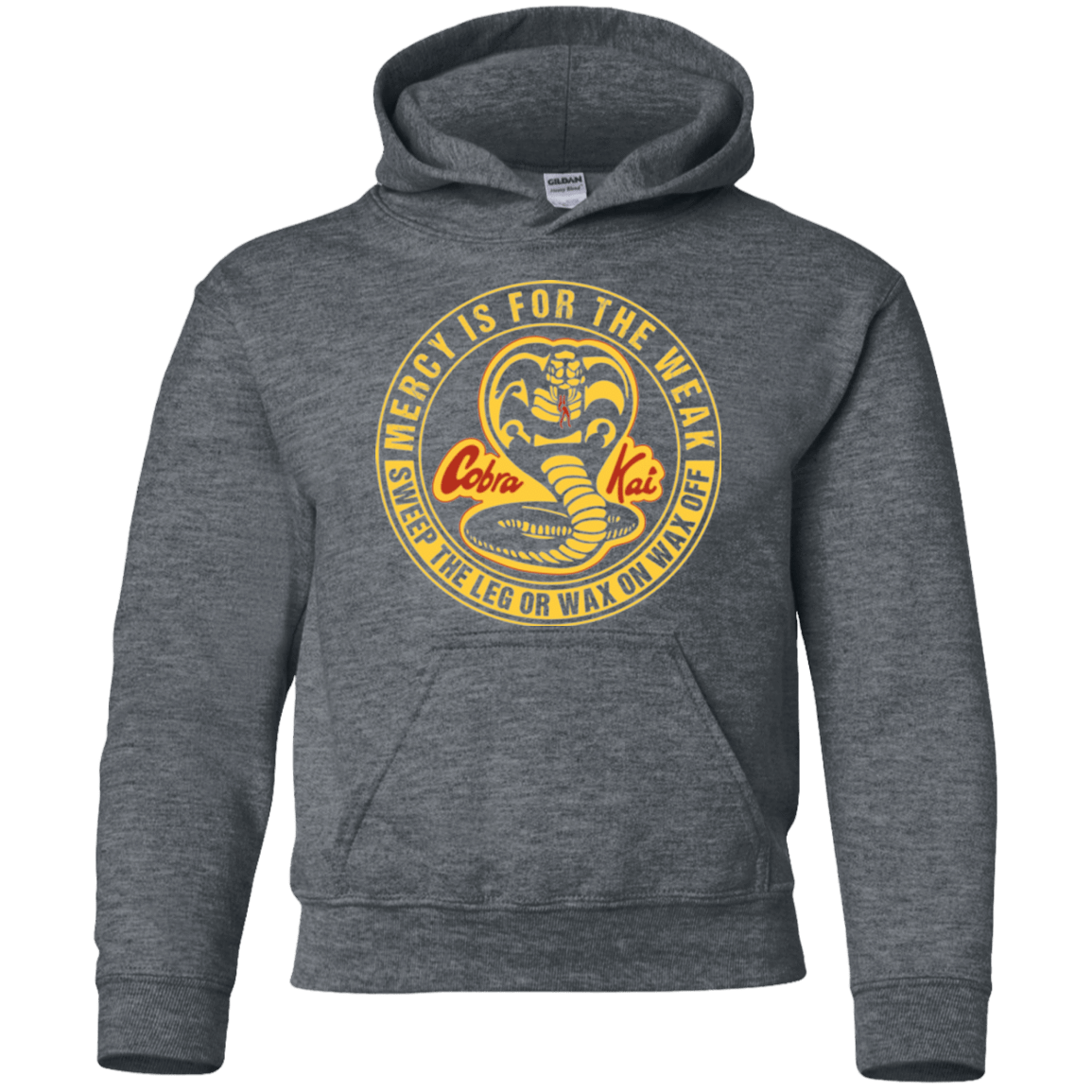 Sweatshirts Dark Heather / YS Mercy Is For The Weak Youth Hoodie