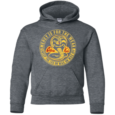 Sweatshirts Dark Heather / YS Mercy Is For The Weak Youth Hoodie