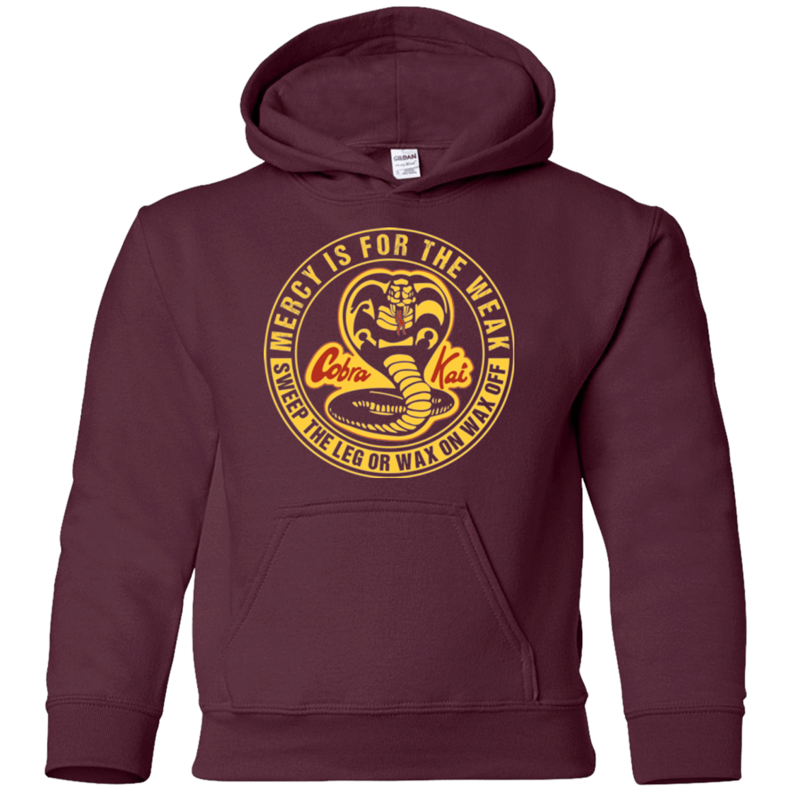 Sweatshirts Maroon / YS Mercy Is For The Weak Youth Hoodie