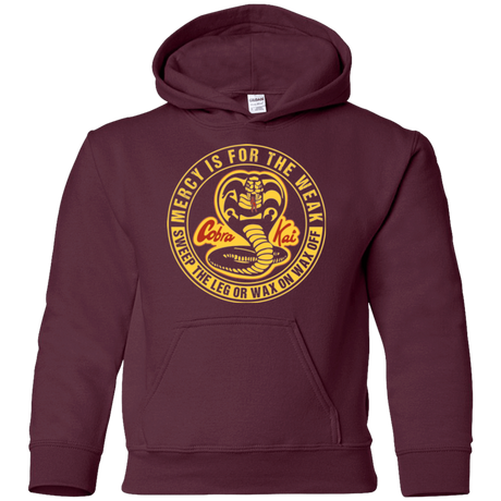 Sweatshirts Maroon / YS Mercy Is For The Weak Youth Hoodie