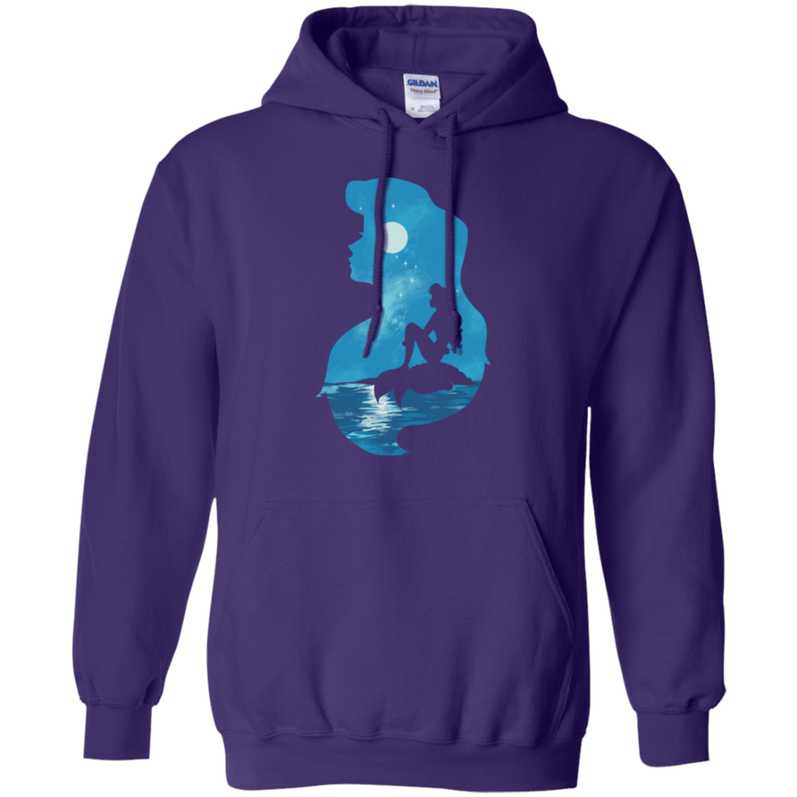 Mermaid Portrait Pullover Hoodie