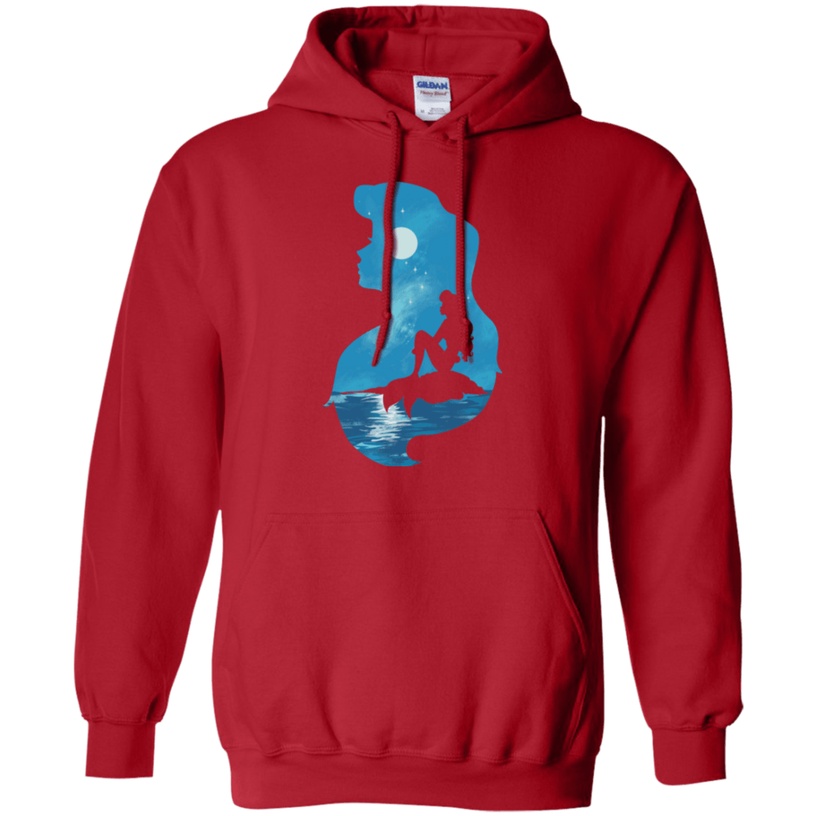 Mermaid Portrait Pullover Hoodie