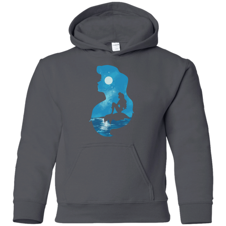 Sweatshirts Charcoal / YS Mermaid Portrait Youth Hoodie