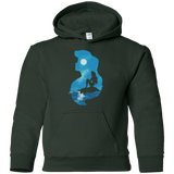 Sweatshirts Forest Green / YS Mermaid Portrait Youth Hoodie