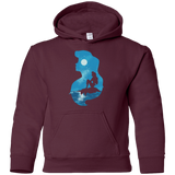Sweatshirts Maroon / YS Mermaid Portrait Youth Hoodie