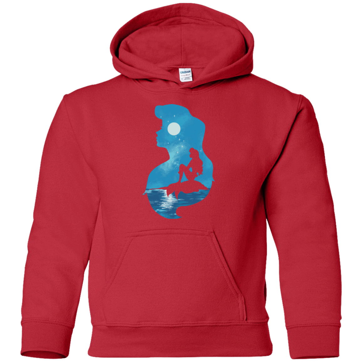Sweatshirts Red / YS Mermaid Portrait Youth Hoodie