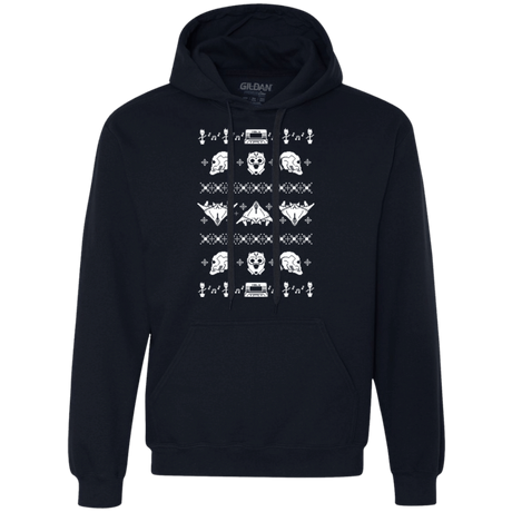 Sweatshirts Navy / Small Merry Christmas A-Holes 2 Premium Fleece Hoodie