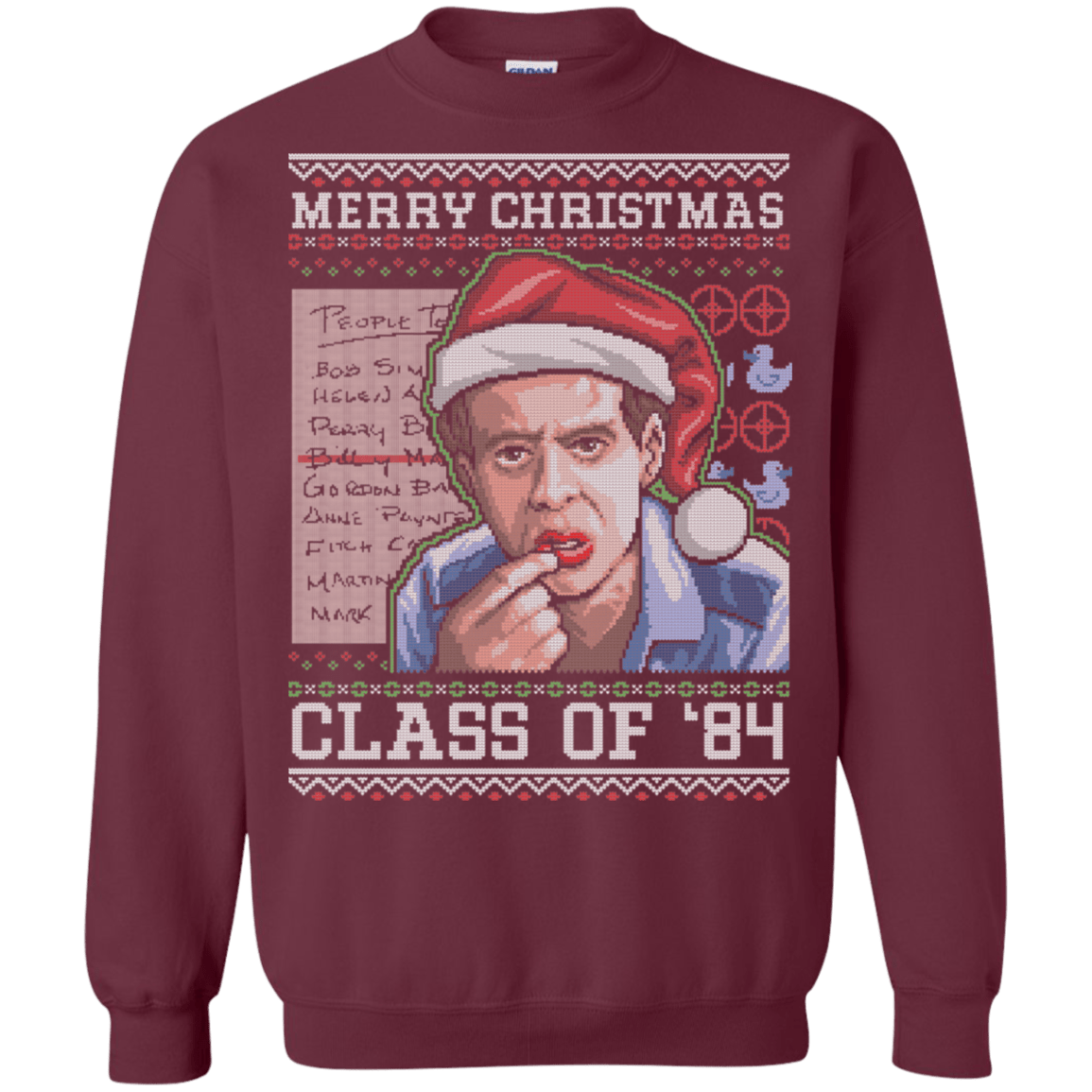 Sweatshirts Maroon / S Merry Christmas Billy Madison Crewneck Sweatshirt