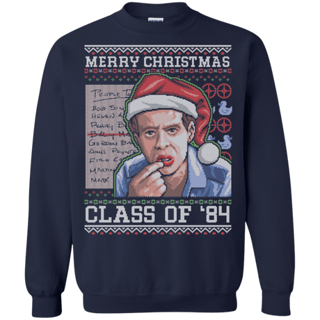 Sweatshirts Navy / S Merry Christmas Billy Madison Crewneck Sweatshirt