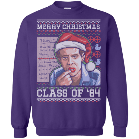 Sweatshirts Purple / S Merry Christmas Billy Madison Crewneck Sweatshirt