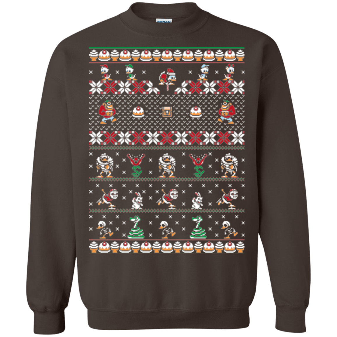 Sweatshirts Dark Chocolate / Small Merry Christmas Uncle Scrooge Crewneck Sweatshirt