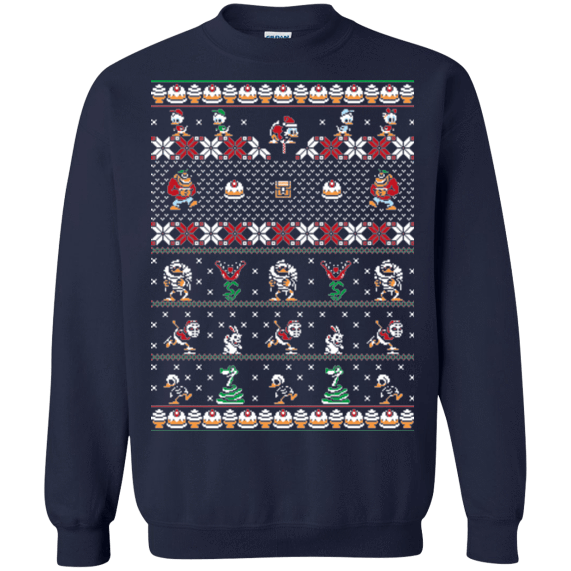 Sweatshirts Navy / Small Merry Christmas Uncle Scrooge Crewneck Sweatshirt