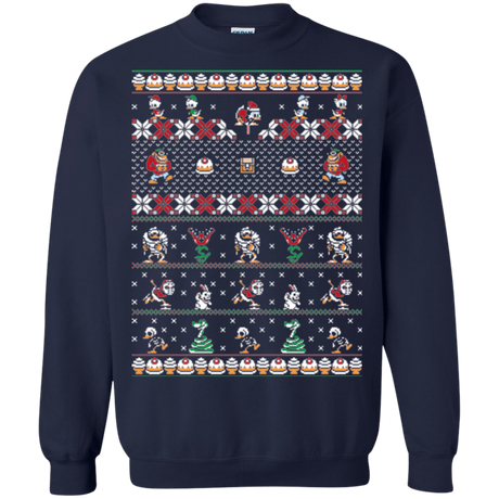 Sweatshirts Navy / Small Merry Christmas Uncle Scrooge Crewneck Sweatshirt