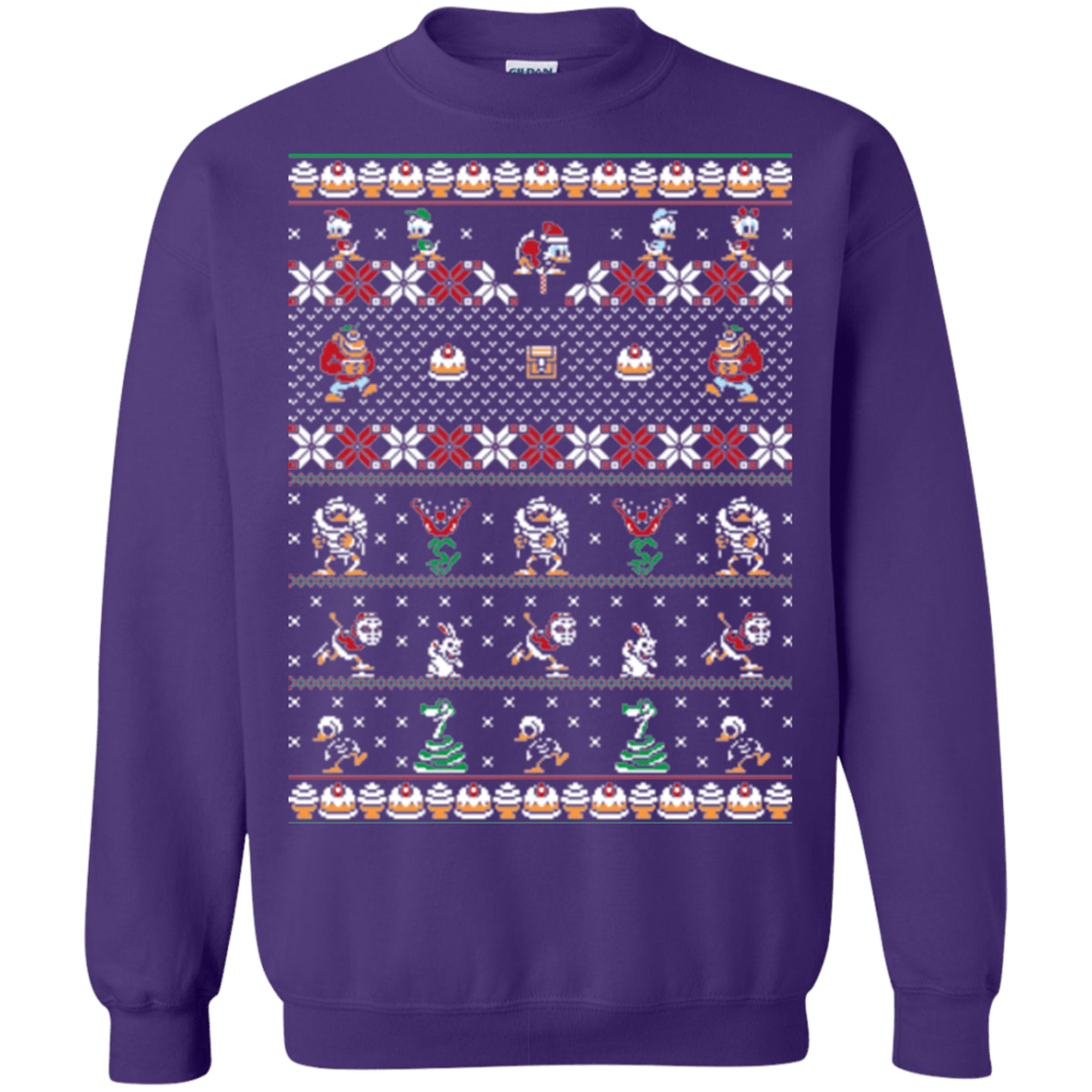 Sweatshirts Purple / Small Merry Christmas Uncle Scrooge Crewneck Sweatshirt