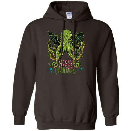 Sweatshirts Dark Chocolate / Small Merry Cthulhumas Pullover Hoodie