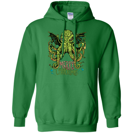 Sweatshirts Irish Green / Small Merry Cthulhumas Pullover Hoodie