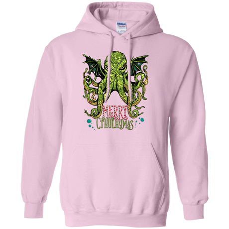 Sweatshirts Light Pink / Small Merry Cthulhumas Pullover Hoodie