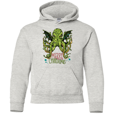 Sweatshirts Ash / YS Merry Cthulhumas Youth Hoodie