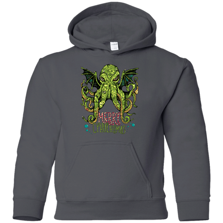Sweatshirts Charcoal / YS Merry Cthulhumas Youth Hoodie