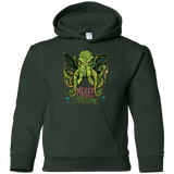 Sweatshirts Forest Green / YS Merry Cthulhumas Youth Hoodie
