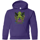 Sweatshirts Purple / YS Merry Cthulhumas Youth Hoodie