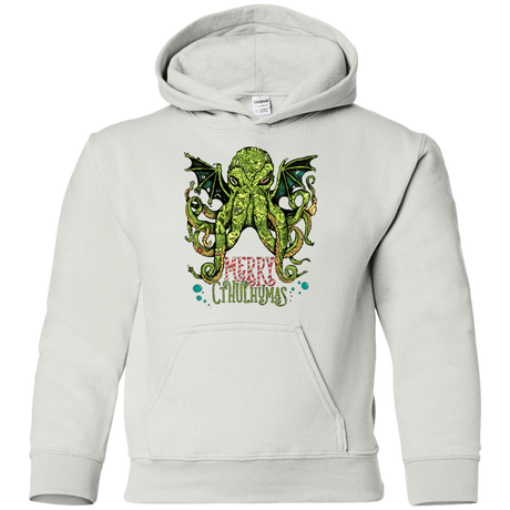 Sweatshirts White / YS Merry Cthulhumas Youth Hoodie