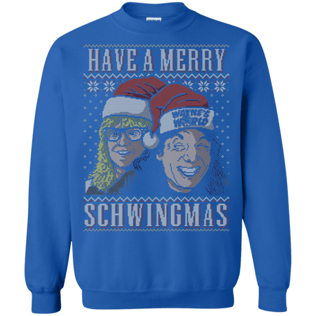 Sweatshirts Royal / S Merry Schwingmas Crewneck Sweatshirt