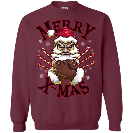 Sweatshirts Maroon / S Merry X-Mas Crewneck Sweatshirt