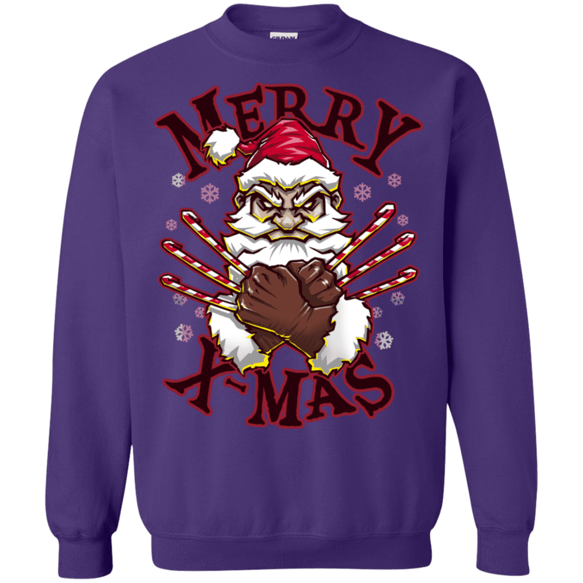 Sweatshirts Purple / S Merry X-Mas Crewneck Sweatshirt
