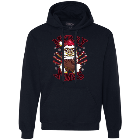 Sweatshirts Navy / S Merry X-Mas Premium Fleece Hoodie