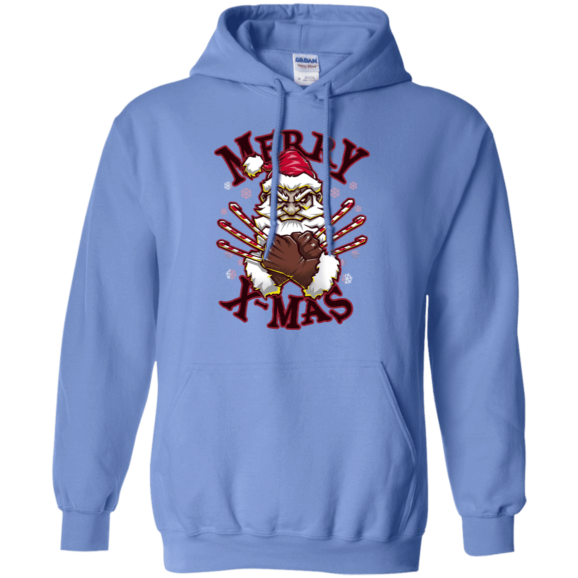 Sweatshirts Carolina Blue / S Merry X-Mas Pullover Hoodie