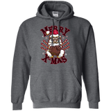 Sweatshirts Dark Heather / S Merry X-Mas Pullover Hoodie