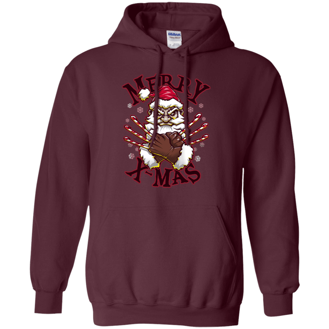 Sweatshirts Maroon / S Merry X-Mas Pullover Hoodie