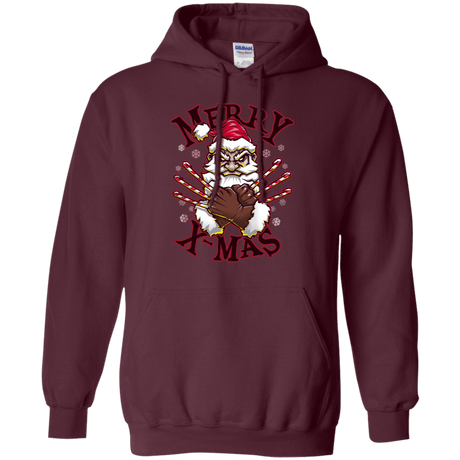 Sweatshirts Maroon / S Merry X-Mas Pullover Hoodie