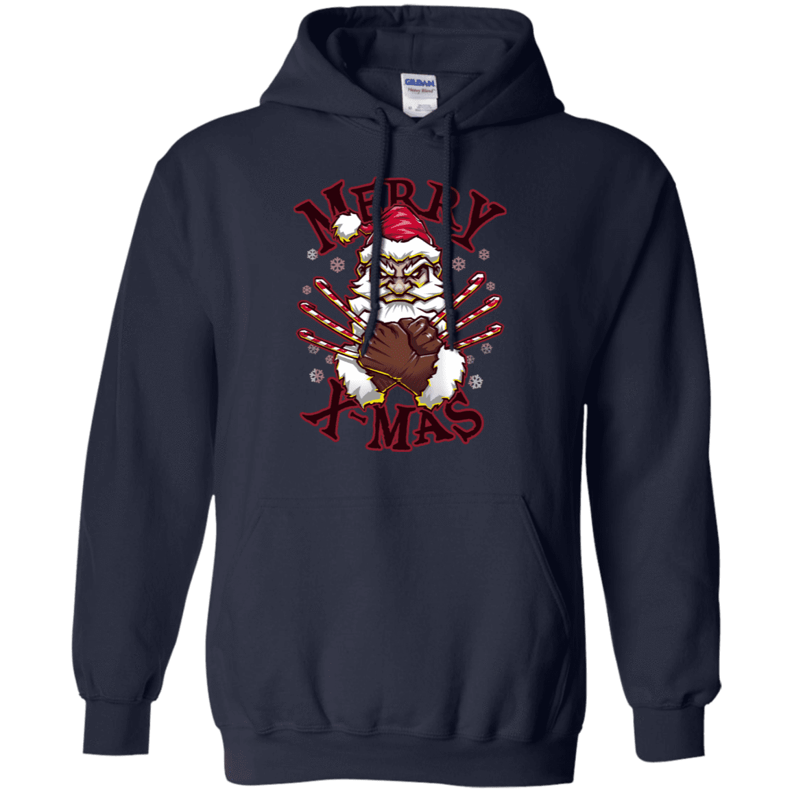 Sweatshirts Navy / S Merry X-Mas Pullover Hoodie