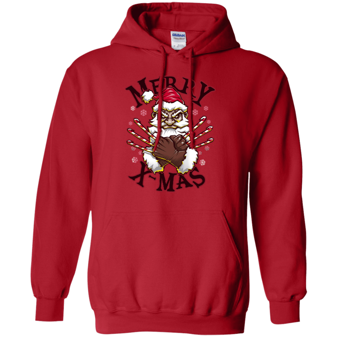 Sweatshirts Red / S Merry X-Mas Pullover Hoodie