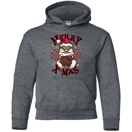 Sweatshirts Dark Heather / YS Merry X-Mas Youth Hoodie