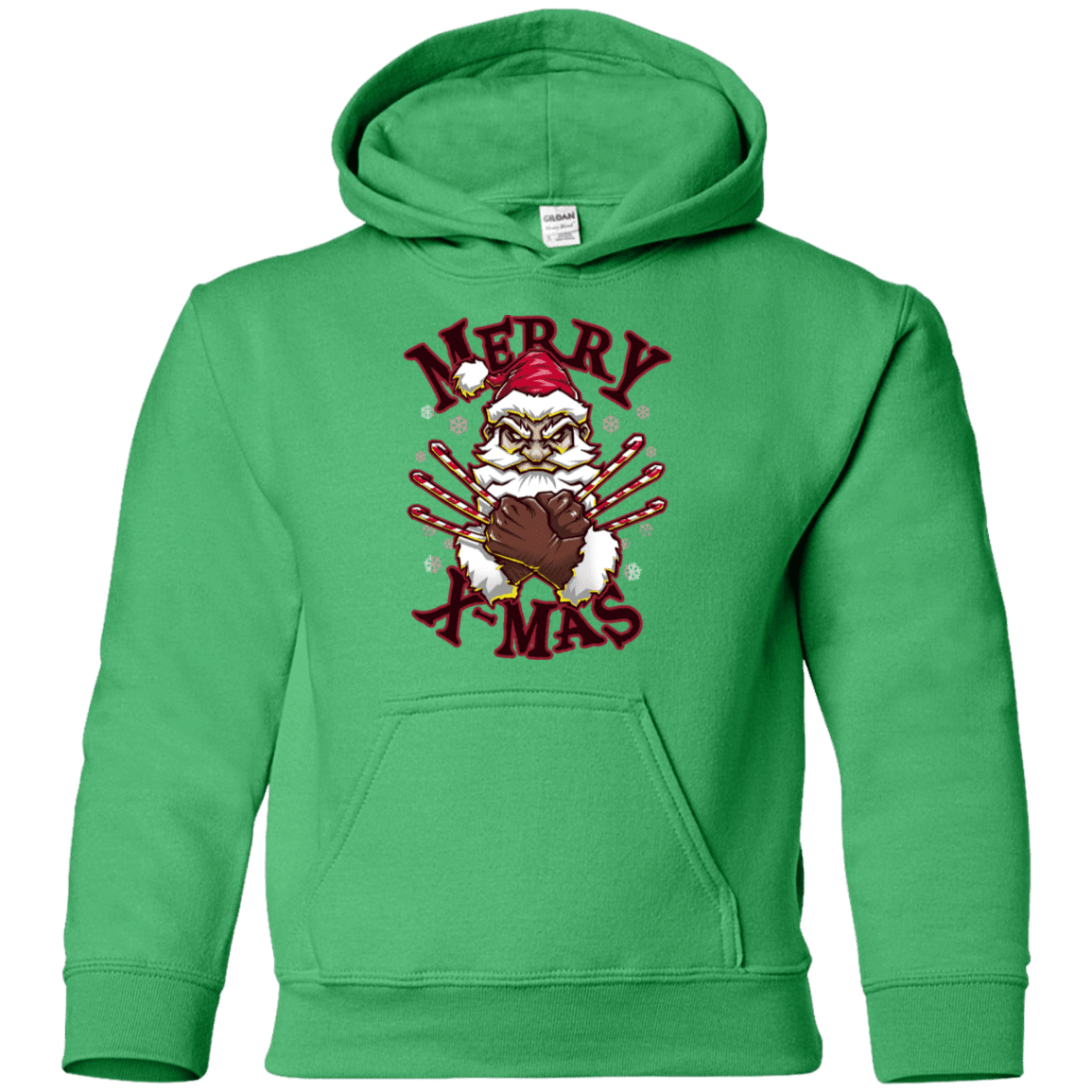 Sweatshirts Irish Green / YS Merry X-Mas Youth Hoodie