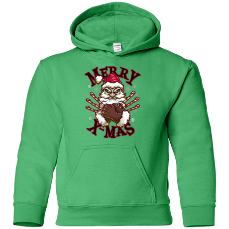 Sweatshirts Irish Green / YS Merry X-Mas Youth Hoodie