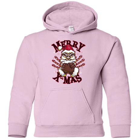 Sweatshirts Light Pink / YS Merry X-Mas Youth Hoodie