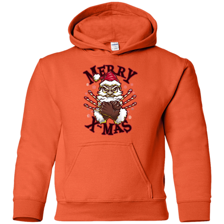 Sweatshirts Orange / YS Merry X-Mas Youth Hoodie